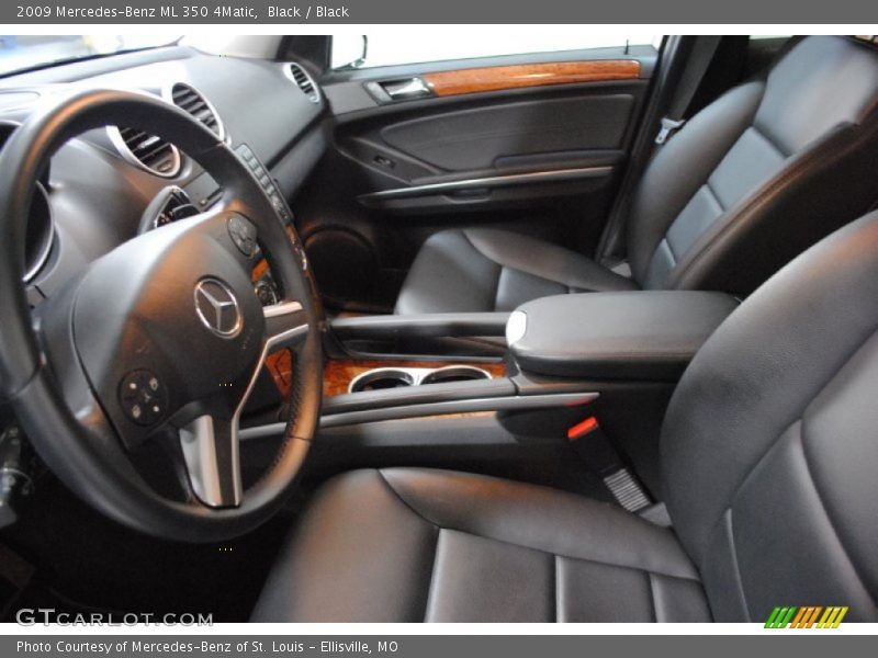 Black / Black 2009 Mercedes-Benz ML 350 4Matic