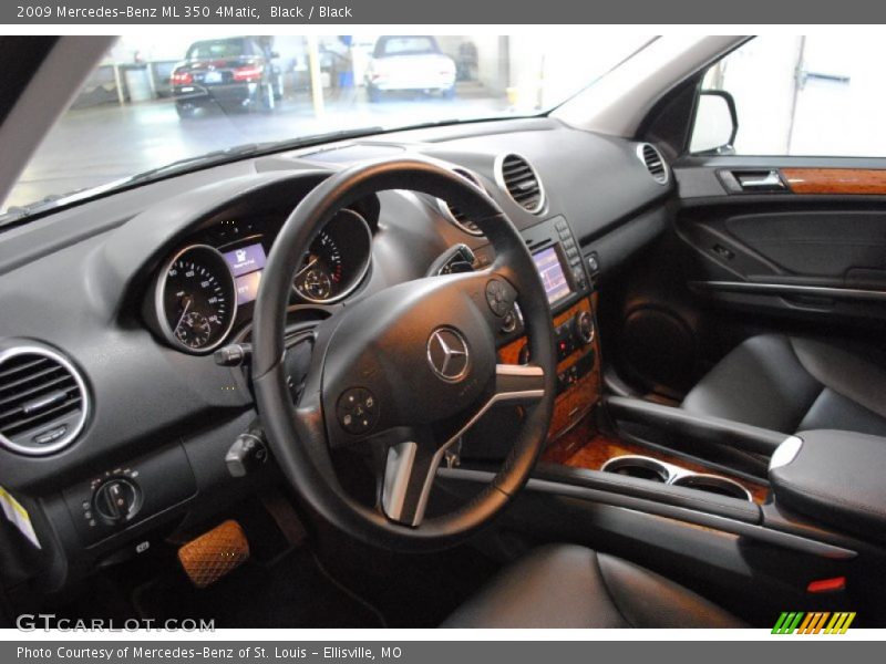 Black / Black 2009 Mercedes-Benz ML 350 4Matic