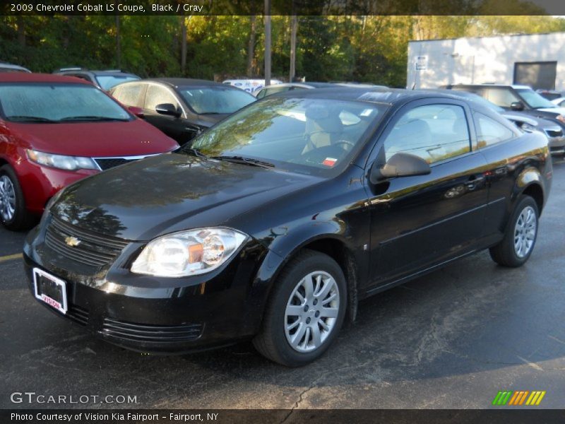 Black / Gray 2009 Chevrolet Cobalt LS Coupe
