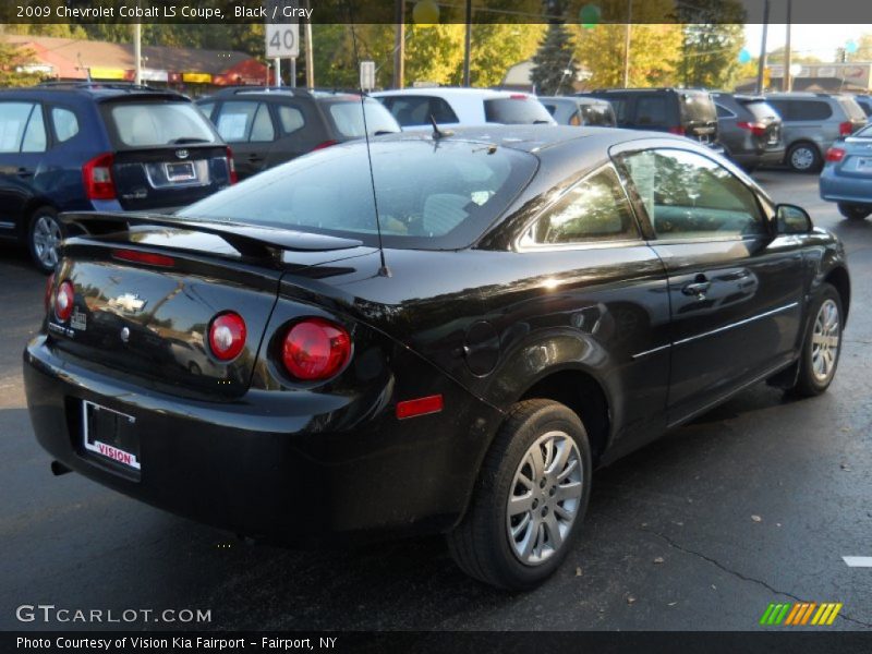Black / Gray 2009 Chevrolet Cobalt LS Coupe