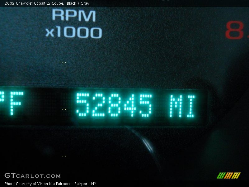 Black / Gray 2009 Chevrolet Cobalt LS Coupe