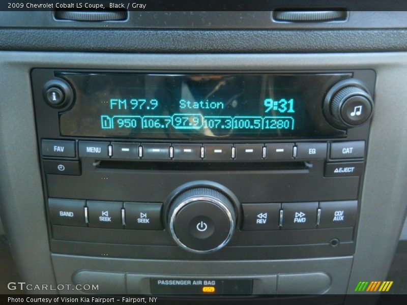 Black / Gray 2009 Chevrolet Cobalt LS Coupe