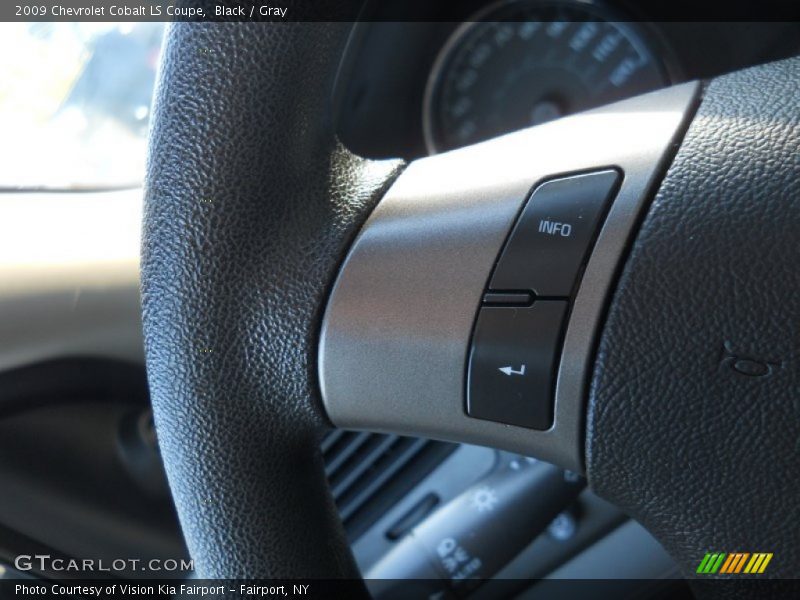 Black / Gray 2009 Chevrolet Cobalt LS Coupe