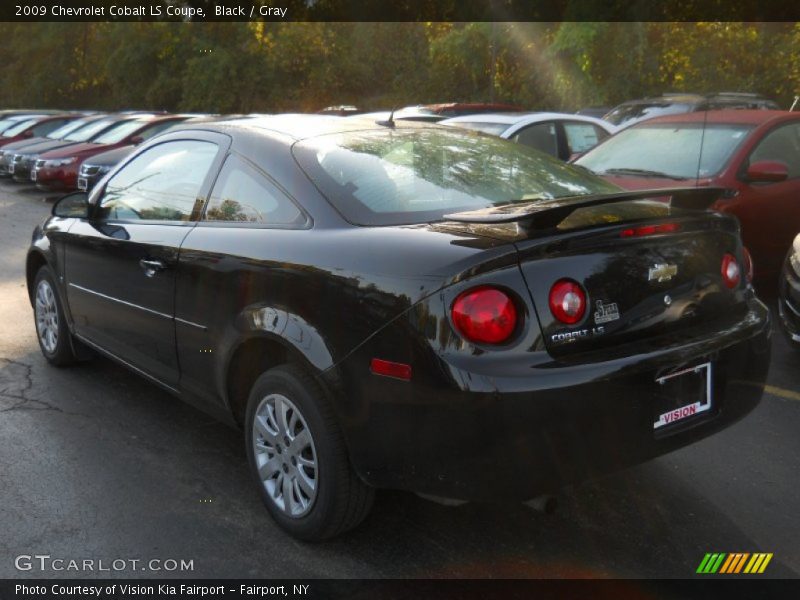 Black / Gray 2009 Chevrolet Cobalt LS Coupe