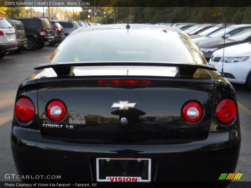 Black / Gray 2009 Chevrolet Cobalt LS Coupe