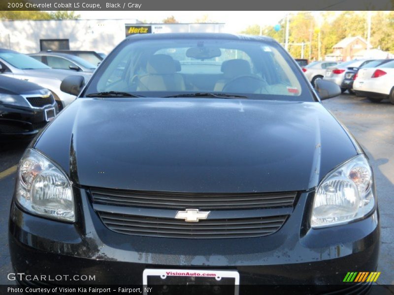 Black / Gray 2009 Chevrolet Cobalt LS Coupe