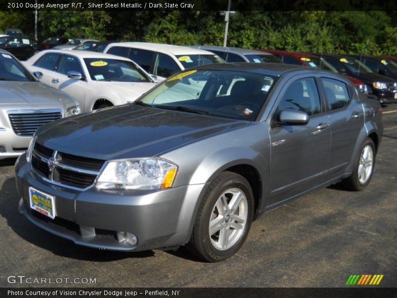 Silver Steel Metallic / Dark Slate Gray 2010 Dodge Avenger R/T