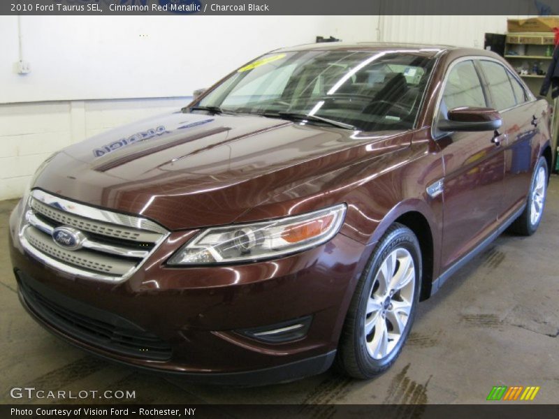 Cinnamon Red Metallic / Charcoal Black 2010 Ford Taurus SEL
