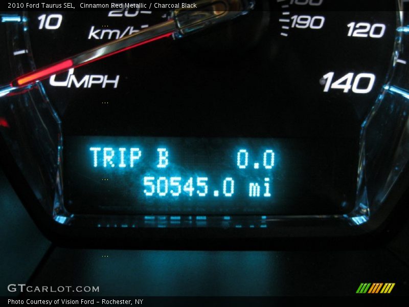 Cinnamon Red Metallic / Charcoal Black 2010 Ford Taurus SEL