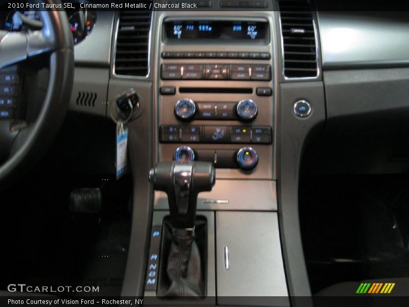 Cinnamon Red Metallic / Charcoal Black 2010 Ford Taurus SEL