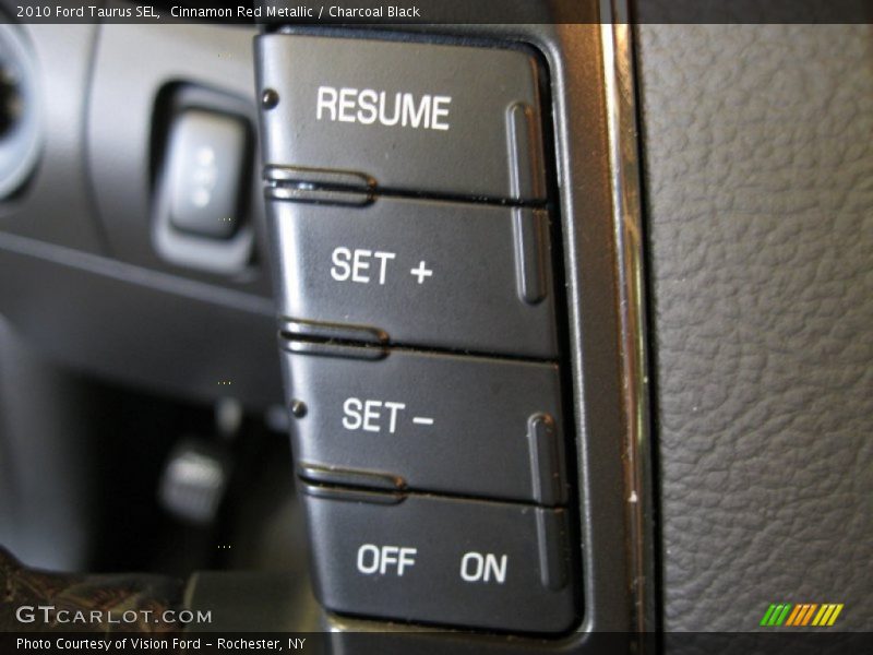 Cinnamon Red Metallic / Charcoal Black 2010 Ford Taurus SEL