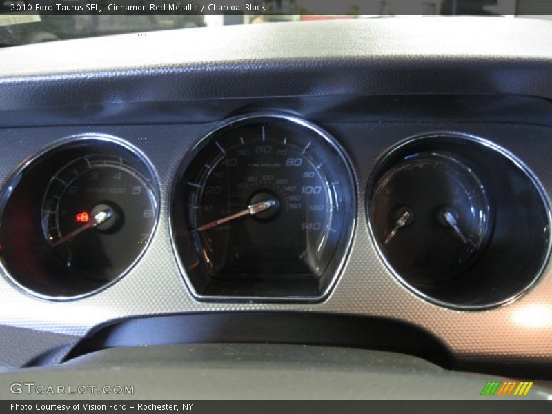 Cinnamon Red Metallic / Charcoal Black 2010 Ford Taurus SEL
