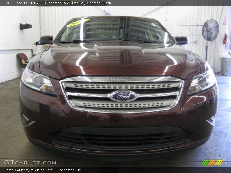 Cinnamon Red Metallic / Charcoal Black 2010 Ford Taurus SEL