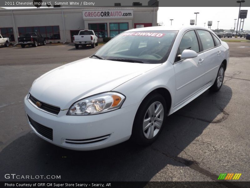 Summit White / Ebony 2011 Chevrolet Impala LS