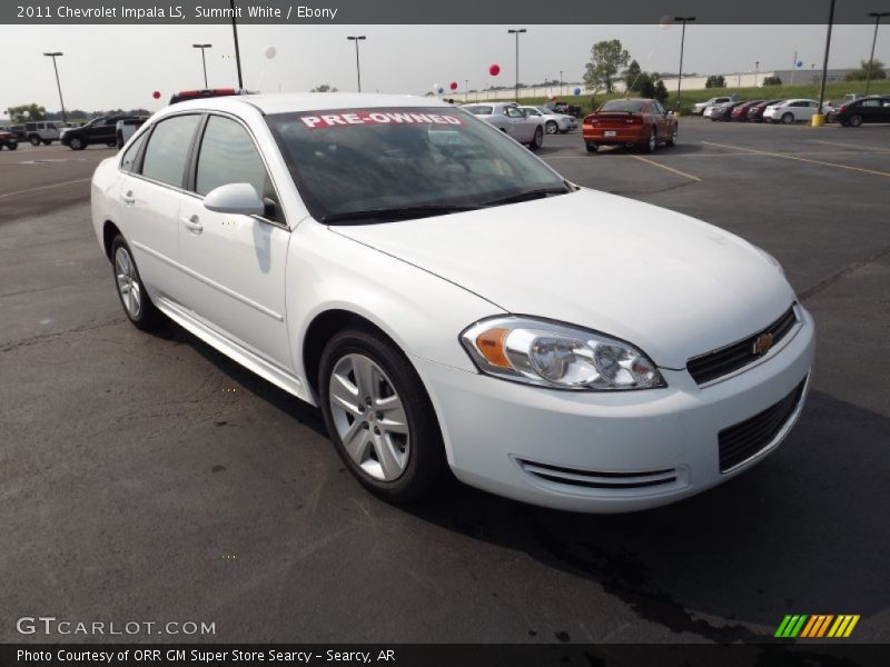 Summit White / Ebony 2011 Chevrolet Impala LS