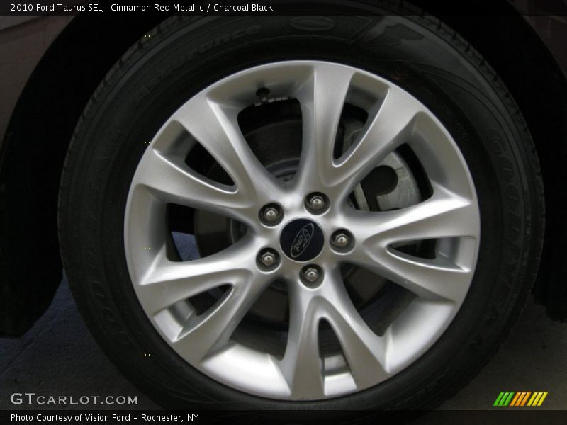 Cinnamon Red Metallic / Charcoal Black 2010 Ford Taurus SEL