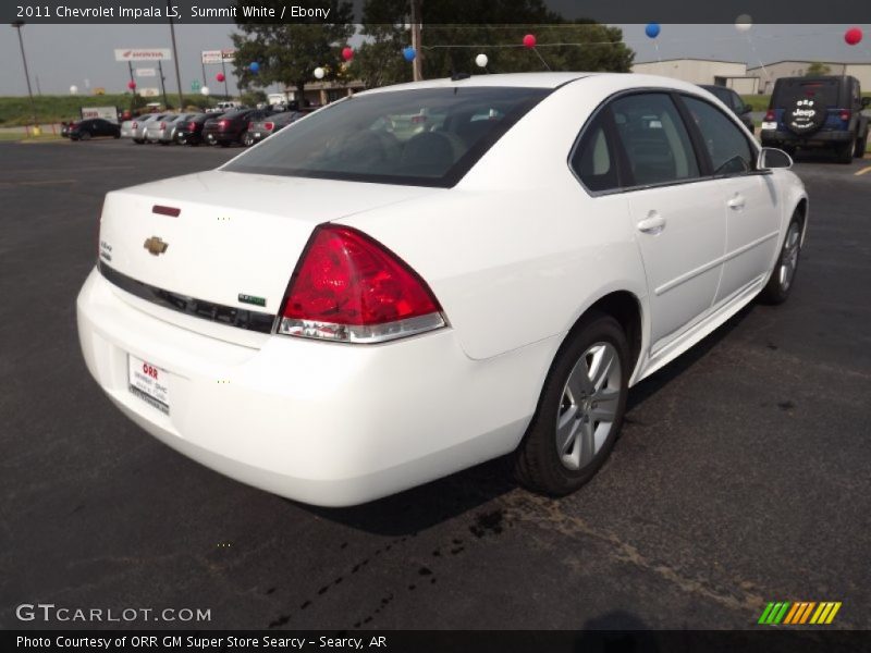 Summit White / Ebony 2011 Chevrolet Impala LS