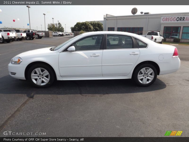 Summit White / Ebony 2011 Chevrolet Impala LS