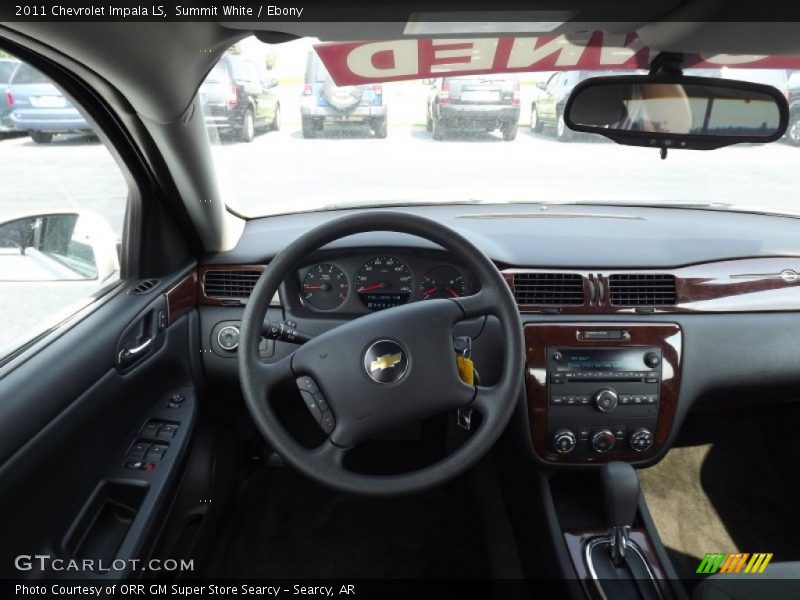 Summit White / Ebony 2011 Chevrolet Impala LS