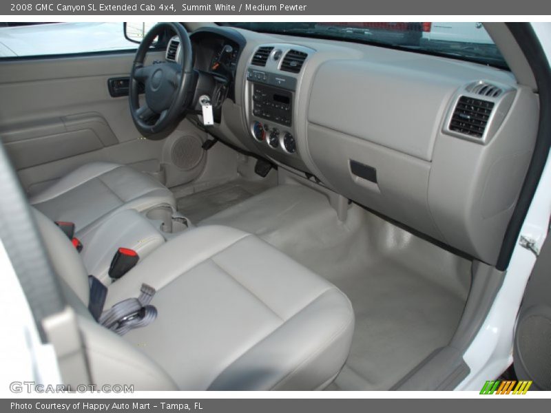Summit White / Medium Pewter 2008 GMC Canyon SL Extended Cab 4x4