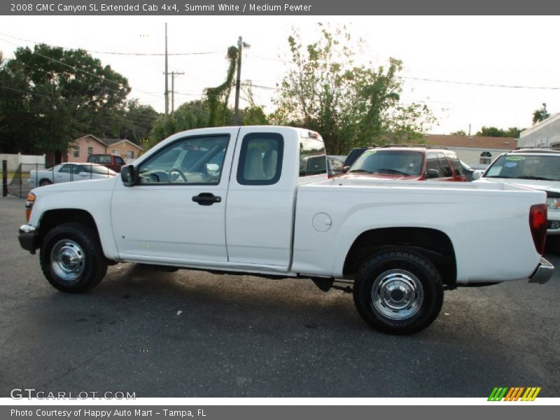 Summit White / Medium Pewter 2008 GMC Canyon SL Extended Cab 4x4
