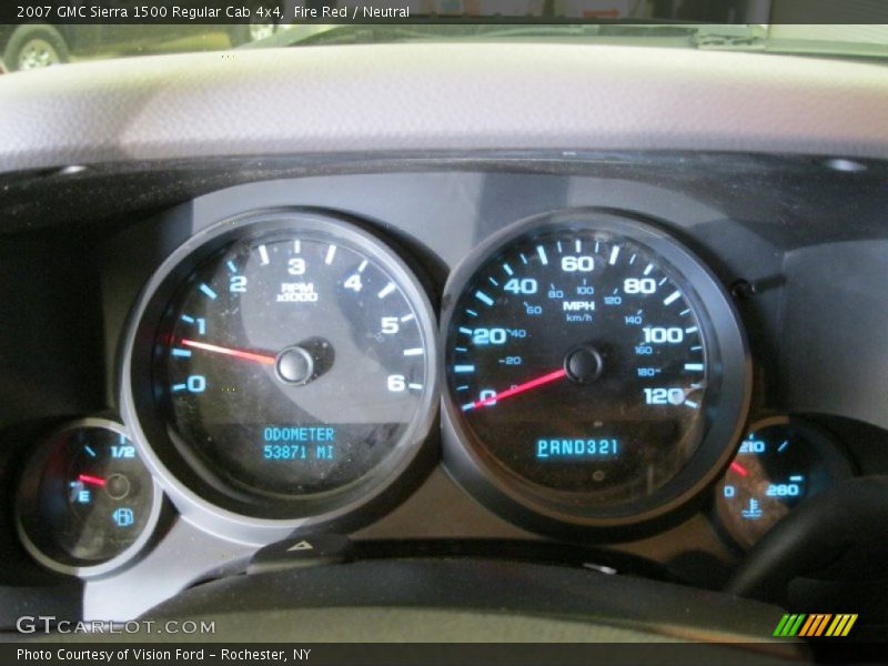 Fire Red / Neutral 2007 GMC Sierra 1500 Regular Cab 4x4