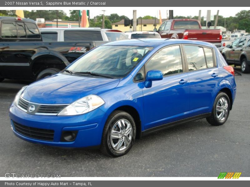 Sapphire Blue Metallic / Charcoal 2007 Nissan Versa S