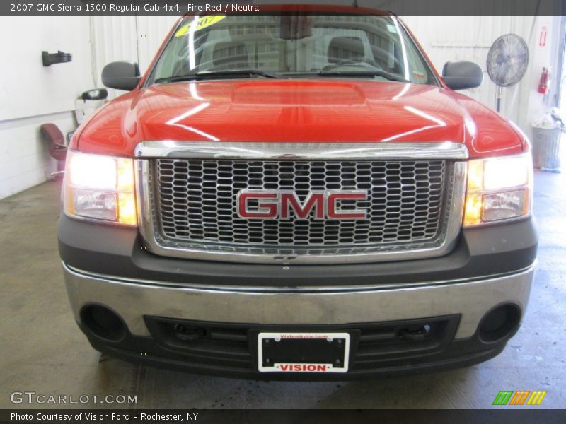 Fire Red / Neutral 2007 GMC Sierra 1500 Regular Cab 4x4