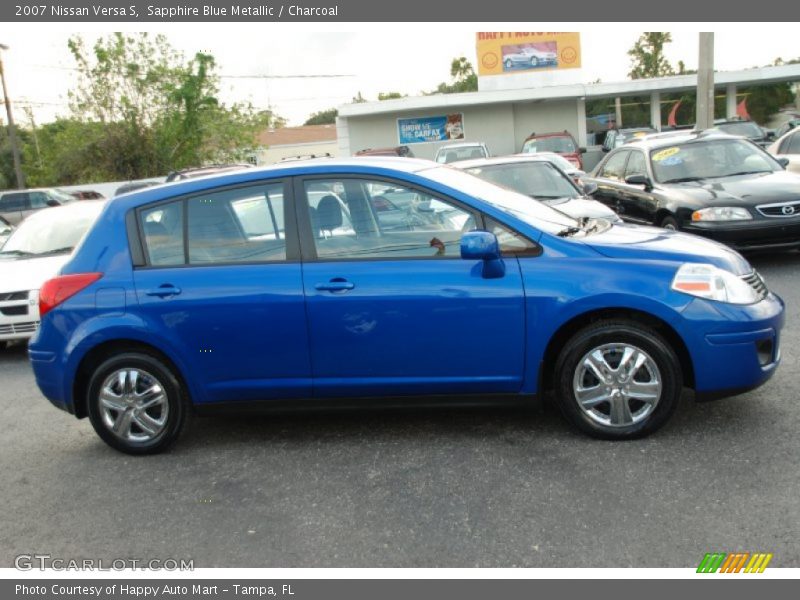 Sapphire Blue Metallic / Charcoal 2007 Nissan Versa S