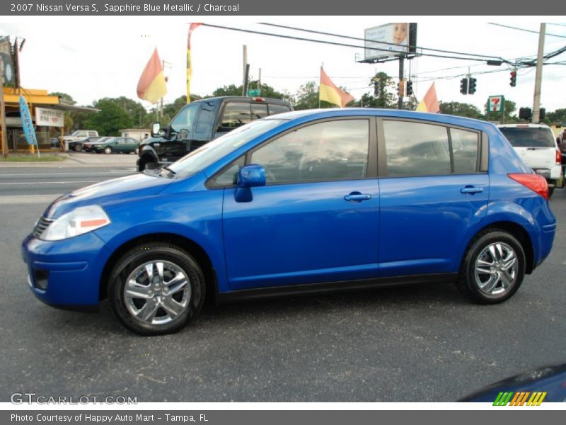 Sapphire Blue Metallic / Charcoal 2007 Nissan Versa S