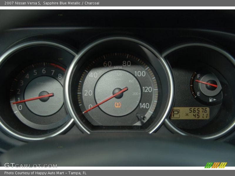 Sapphire Blue Metallic / Charcoal 2007 Nissan Versa S
