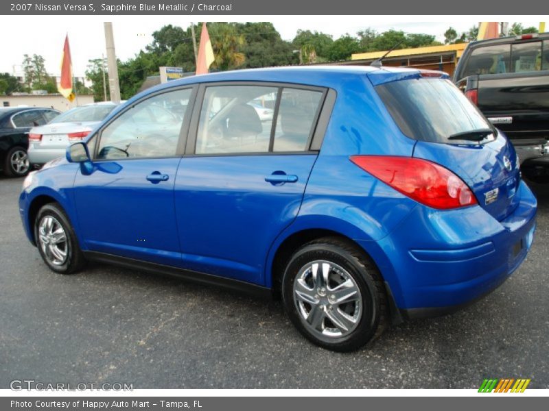 Sapphire Blue Metallic / Charcoal 2007 Nissan Versa S