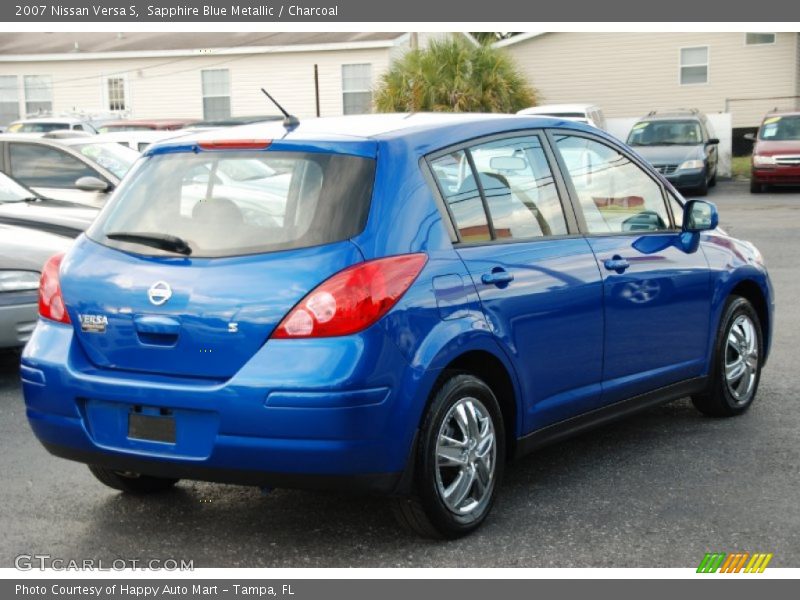Sapphire Blue Metallic / Charcoal 2007 Nissan Versa S