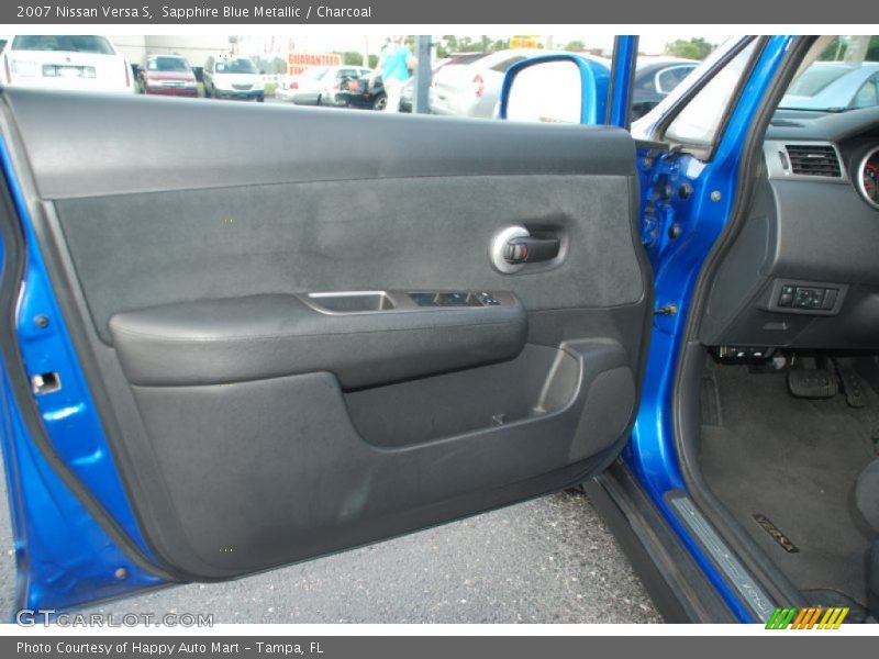 Sapphire Blue Metallic / Charcoal 2007 Nissan Versa S