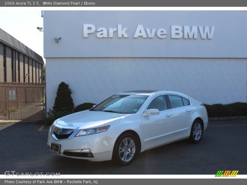 White Diamond Pearl / Ebony 2009 Acura TL 3.5