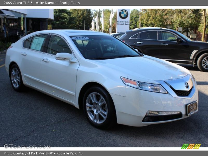 White Diamond Pearl / Ebony 2009 Acura TL 3.5