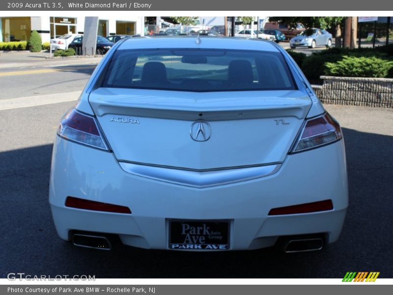 White Diamond Pearl / Ebony 2009 Acura TL 3.5