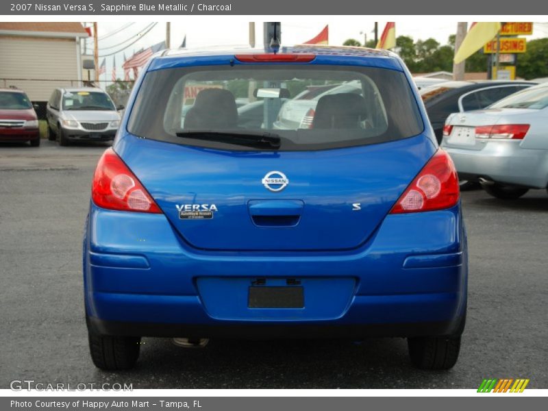 Sapphire Blue Metallic / Charcoal 2007 Nissan Versa S