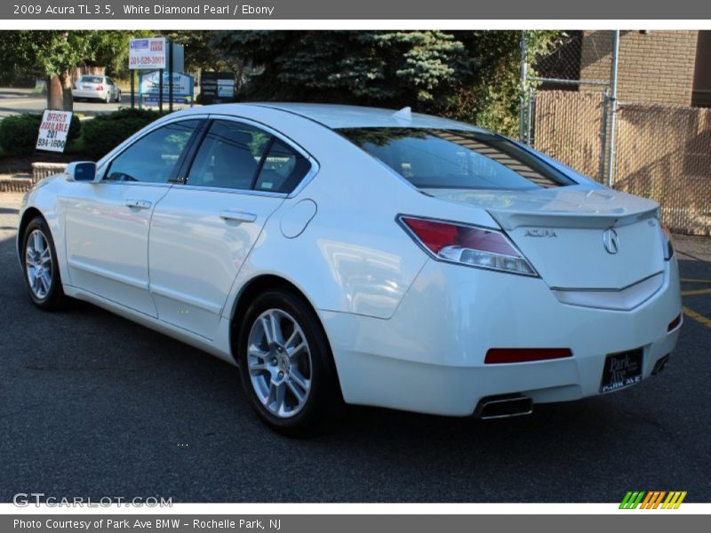 White Diamond Pearl / Ebony 2009 Acura TL 3.5
