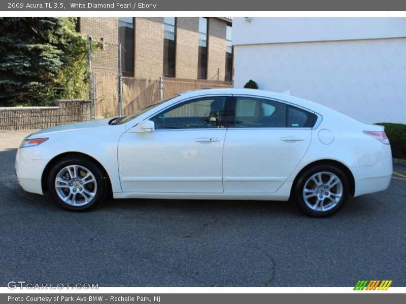 White Diamond Pearl / Ebony 2009 Acura TL 3.5