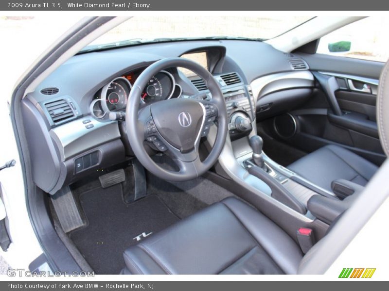 White Diamond Pearl / Ebony 2009 Acura TL 3.5