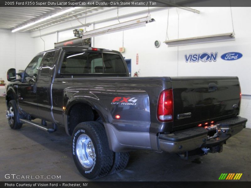 Dark Stone Metallic / Tan 2005 Ford F350 Super Duty Lariat SuperCab 4x4 Dually