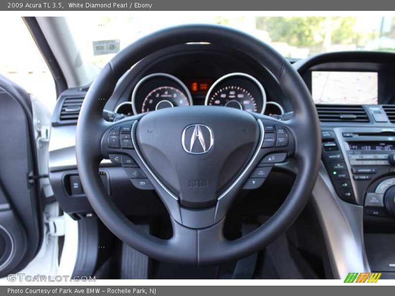 White Diamond Pearl / Ebony 2009 Acura TL 3.5