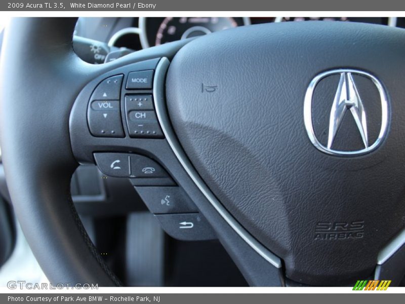 White Diamond Pearl / Ebony 2009 Acura TL 3.5