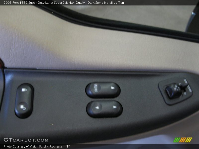 Dark Stone Metallic / Tan 2005 Ford F350 Super Duty Lariat SuperCab 4x4 Dually