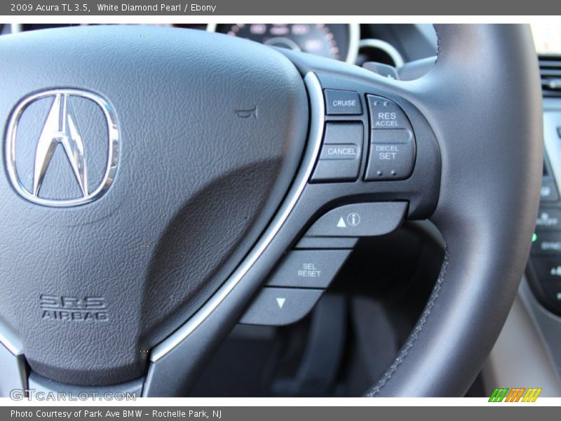 White Diamond Pearl / Ebony 2009 Acura TL 3.5