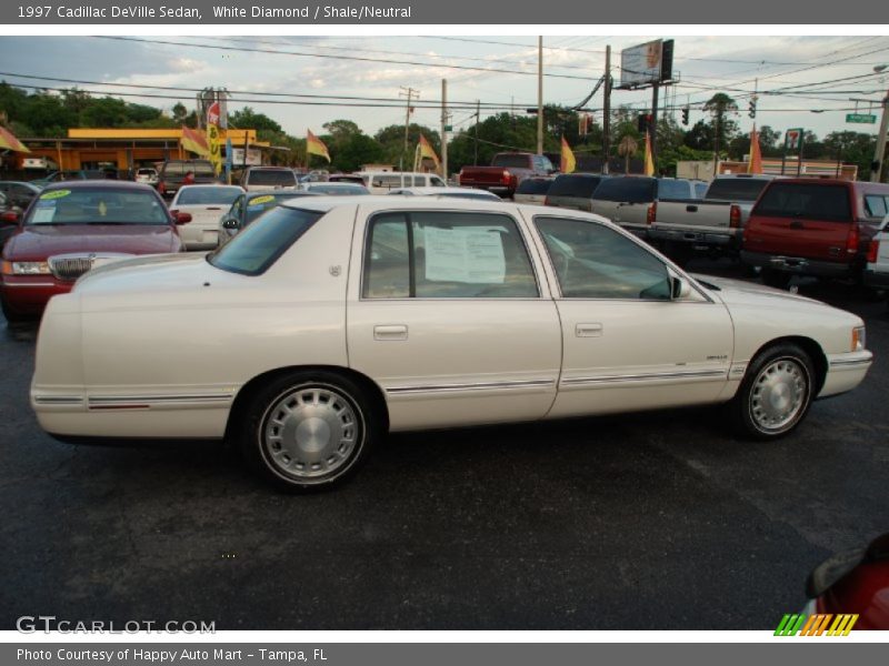 White Diamond / Shale/Neutral 1997 Cadillac DeVille Sedan