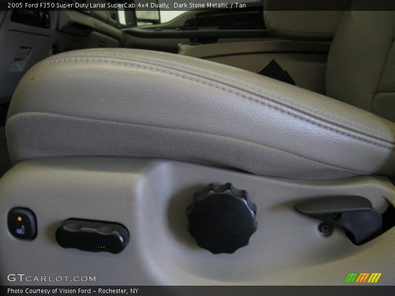 Dark Stone Metallic / Tan 2005 Ford F350 Super Duty Lariat SuperCab 4x4 Dually
