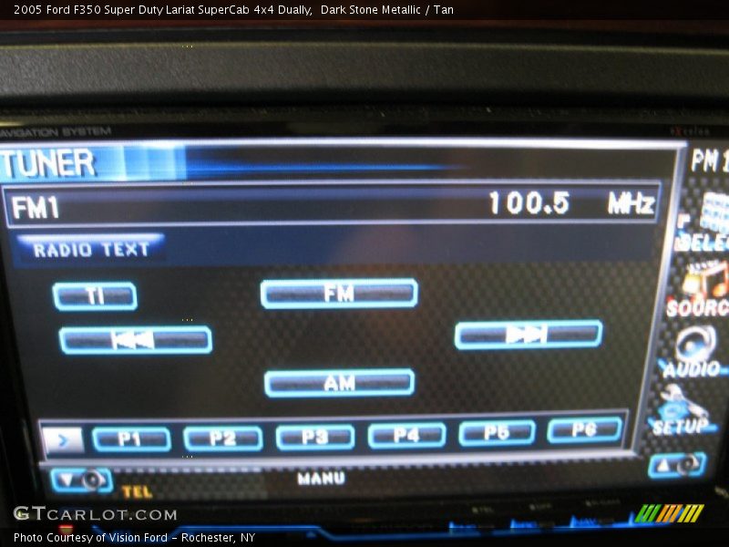 Dark Stone Metallic / Tan 2005 Ford F350 Super Duty Lariat SuperCab 4x4 Dually