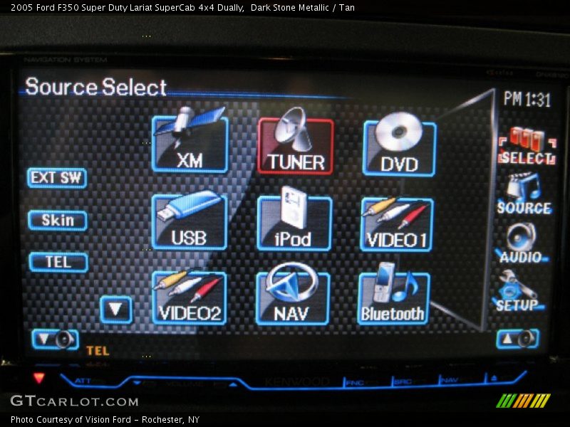 Dark Stone Metallic / Tan 2005 Ford F350 Super Duty Lariat SuperCab 4x4 Dually